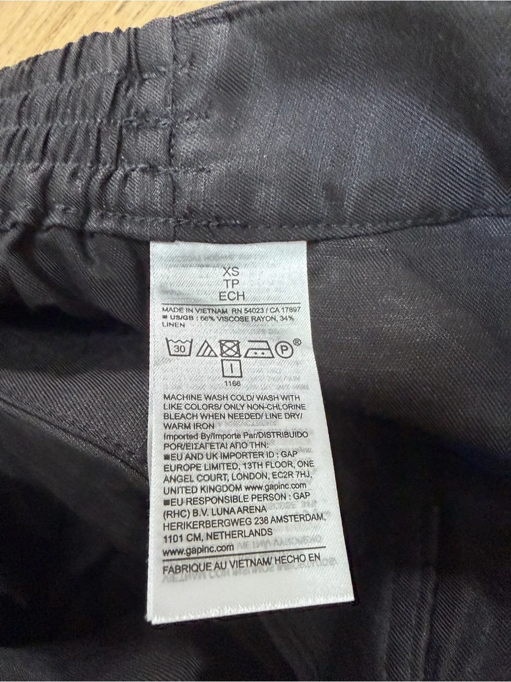 Banana Republic Black Wide-Leg Wrap Palazzo Pants NWT SIZE XSmall